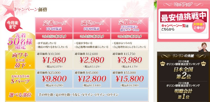 脱毛サロンRinRin